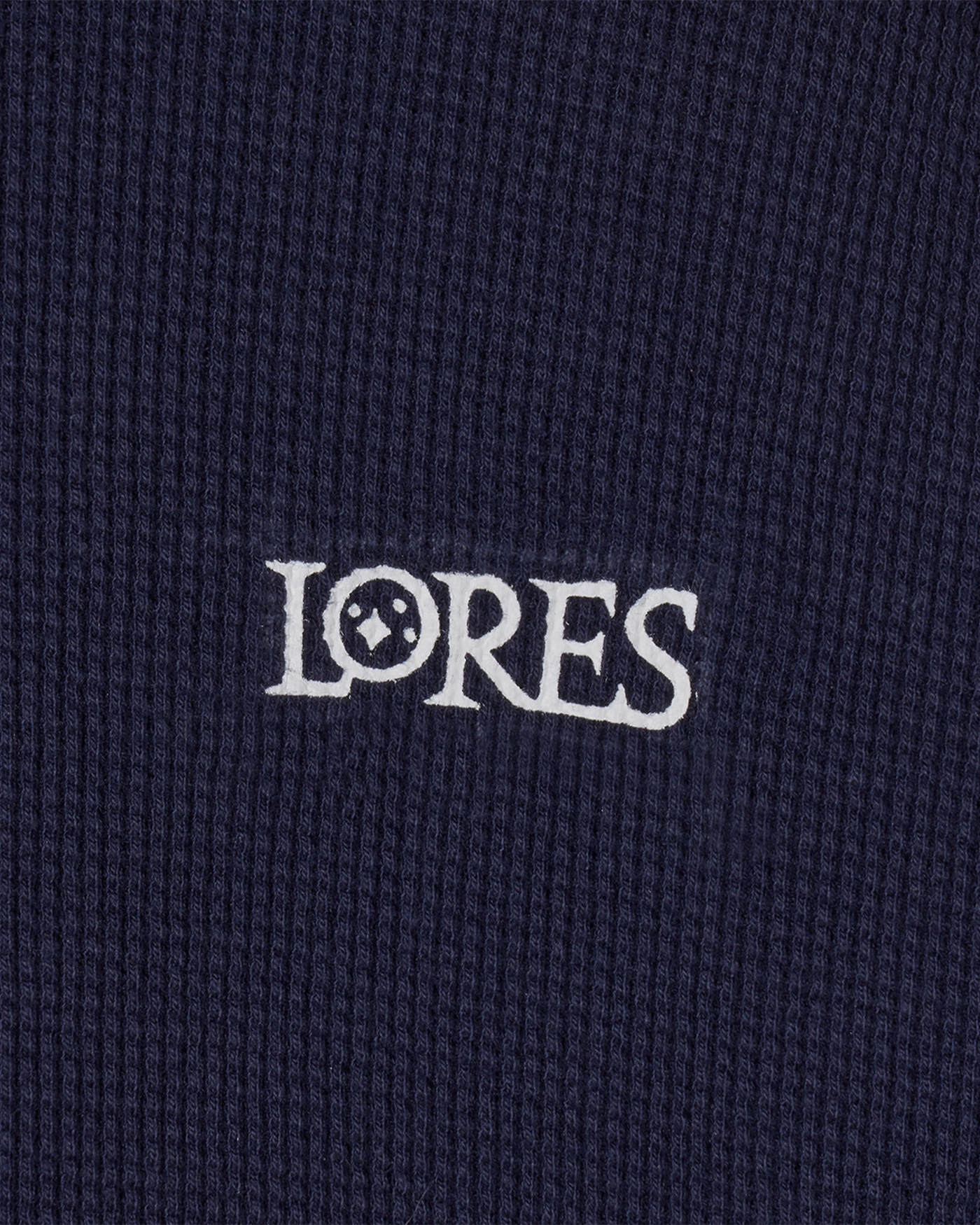 人気 ☆LORES☆ HOODED WAFFLE L/S TEE LORES】HOODED WAFFLE L/S TEE GREY